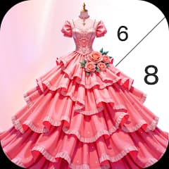 Dress Gown Color by Numbers